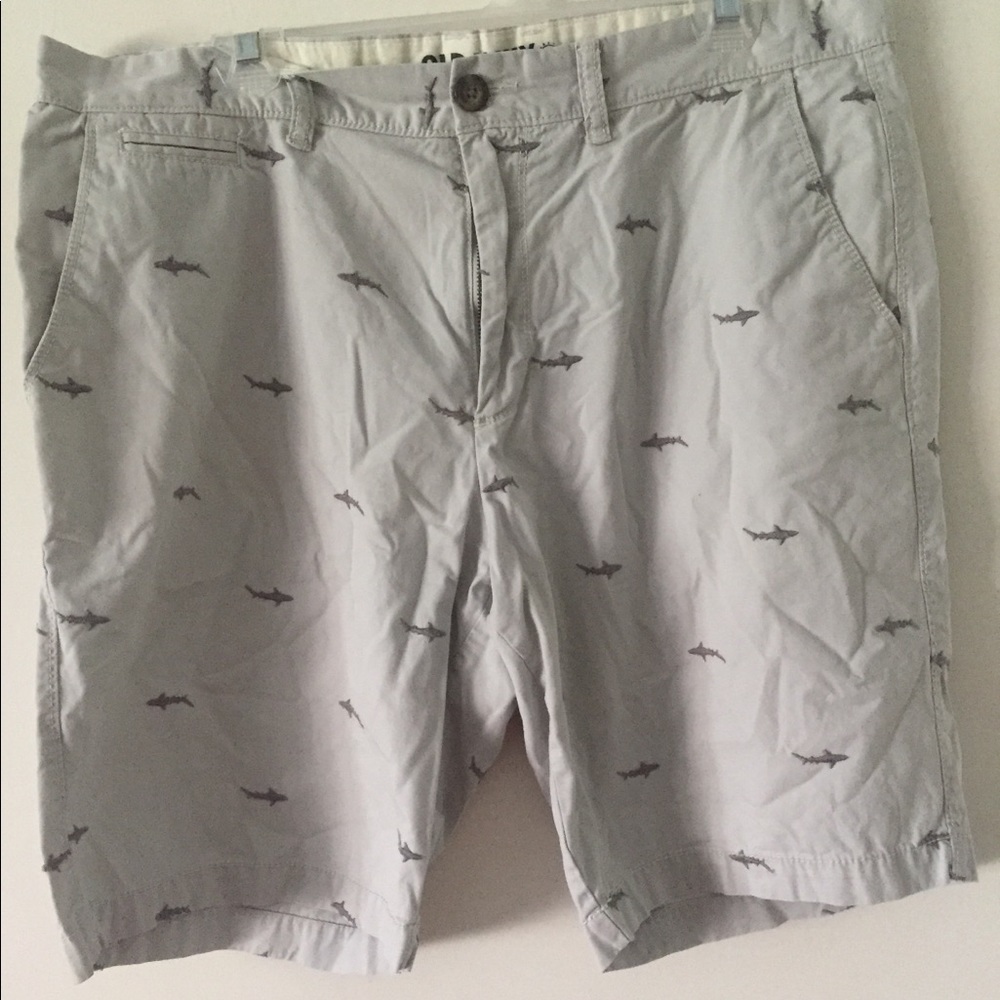 Old Navy flat Front Shorts With sharks